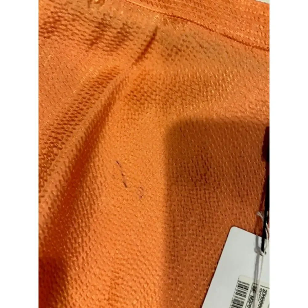 M Missoni Orange Peach Texture 100% Silk Tier Flowy Skirt Women IT 40 US Size 4